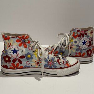 Converse All Star High Tops Flower Power, Size 7/9